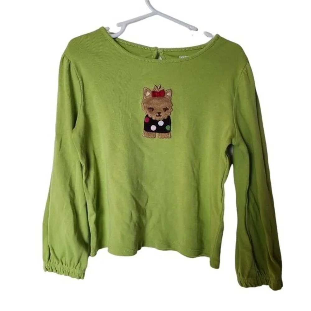 Gymboree Pups‎ & Kisses Yorkie Tee Applique Long Sleeve 5T